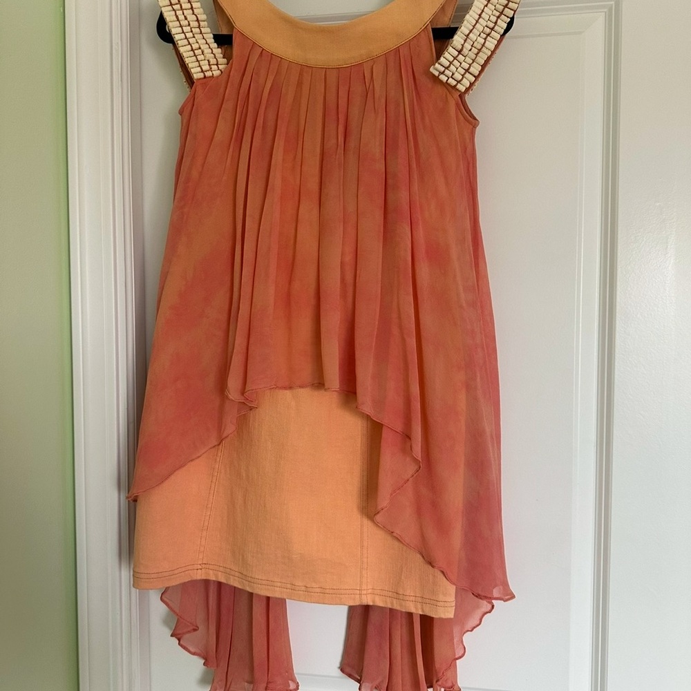 Aje dune pink coral dress